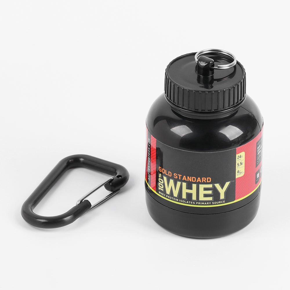 100ML Mini Whey Protein Container Keychain - OnlySlow